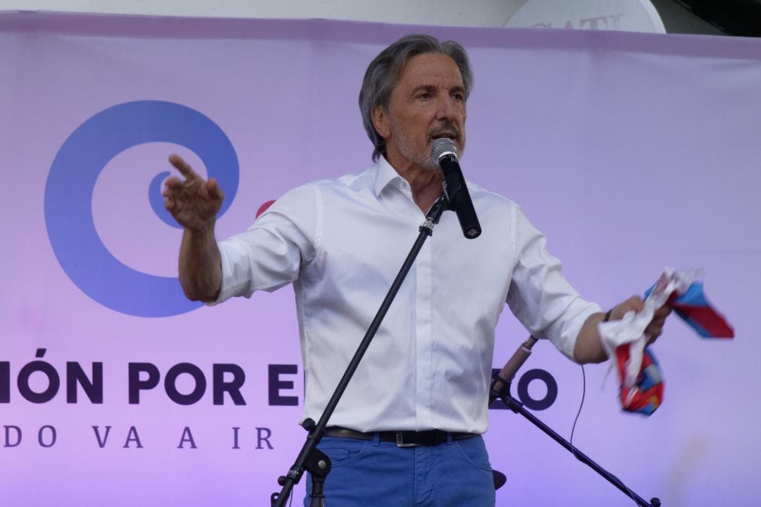 Pedro Muñoz en la última campaña electoral