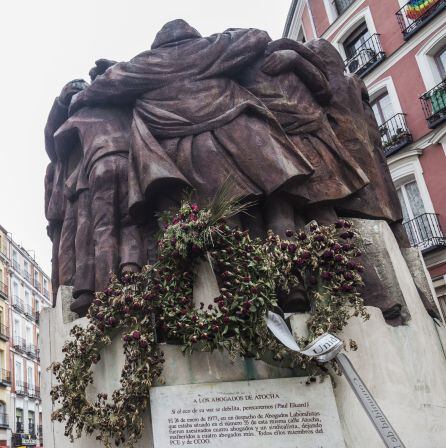 Monumento a los abogados laboralistas asesinados en la calle Atocha de Madrid.