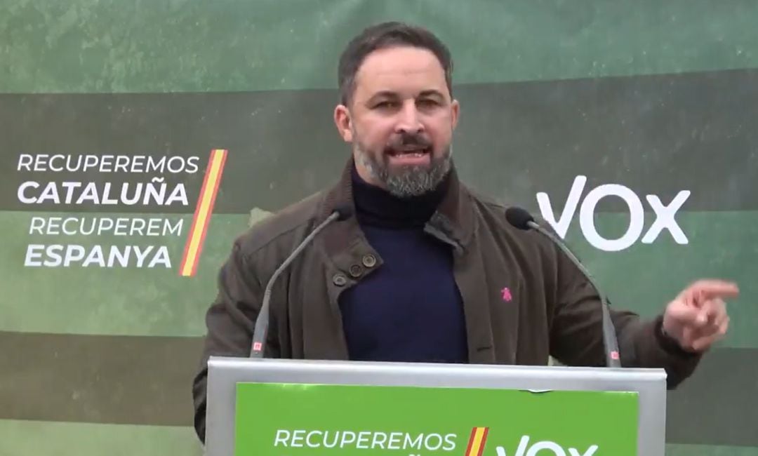 El presidente de Vox, Santiago Abascal.