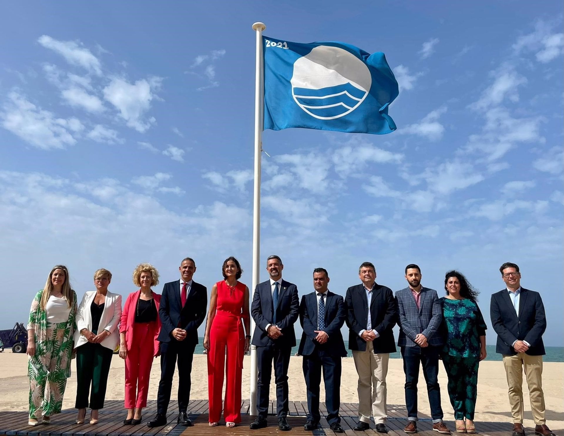 Reyes Maroto durante su visita a Rota