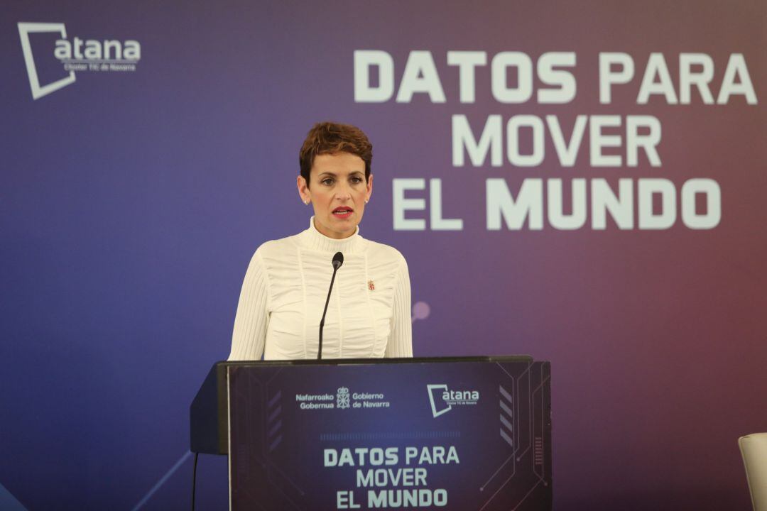 La presidenta del Gobierno de Navarra, María Chivite