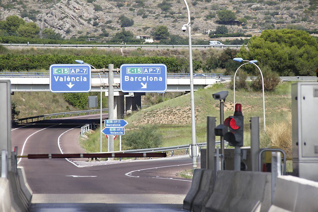 Acceso a la autopista en Castelló.