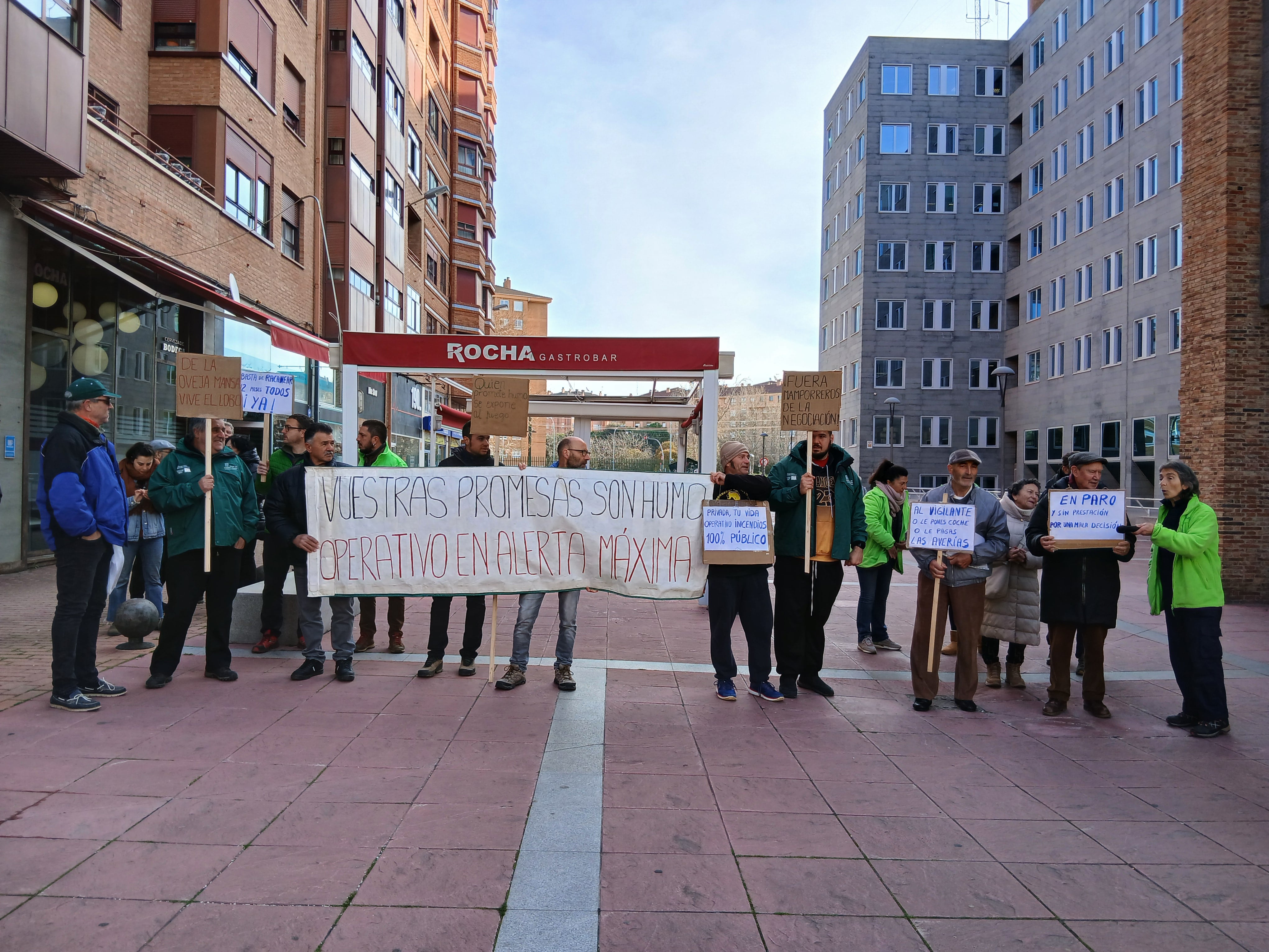 Concentración de vigilantes forestales en Palencia