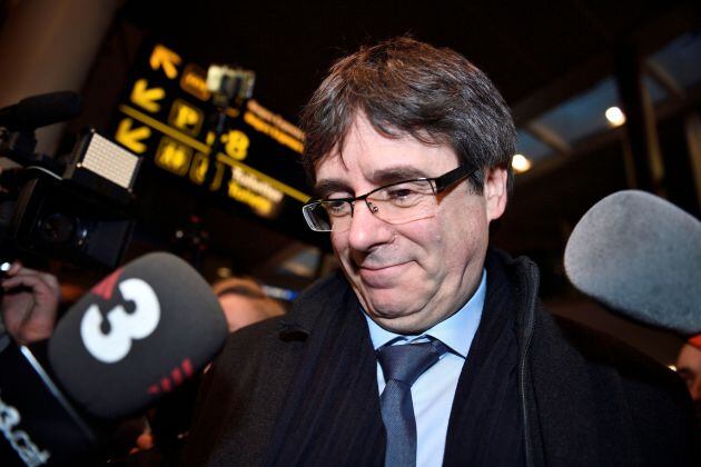 Carles Puigdemont llega a Copenhage.