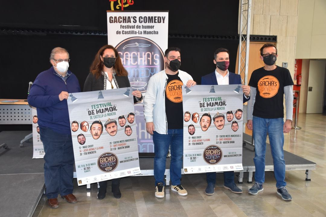 Presentación del Festival de humor manchego &#039;Gachas Comedy&#039; en el Teatro Circo de Albacete. 