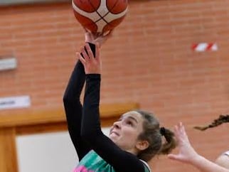 Marta del Moral durante un partido la pasada temporada