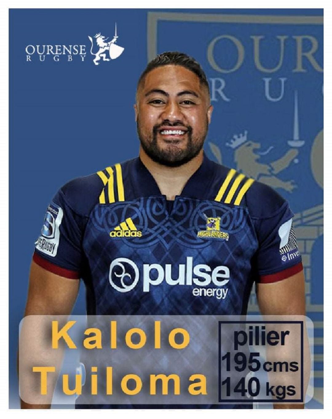 Kalolo Tuiloma, nuevo jugador del Campus Ourense