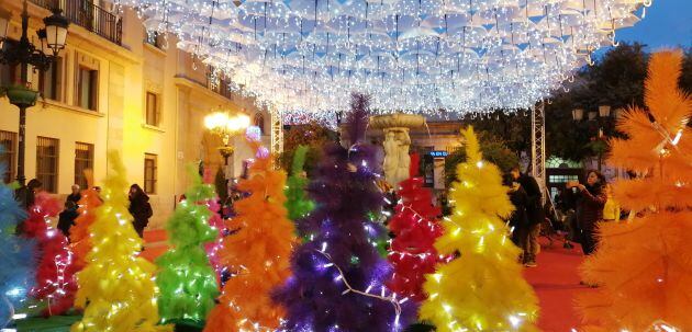 Árboles de Navidad de colores