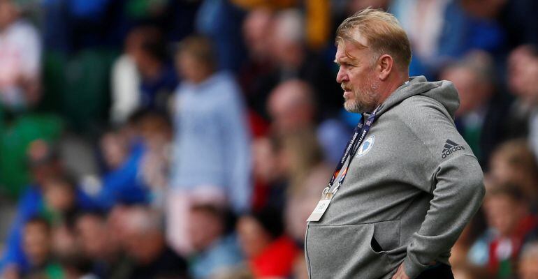 Robert Prosinecki, durante el partido ante Irlanda del Norte