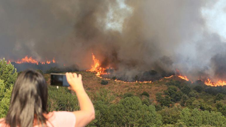 Fuego originado hace meses.