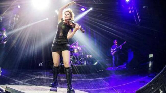 Judith Mateo en uno de sus conciertos.