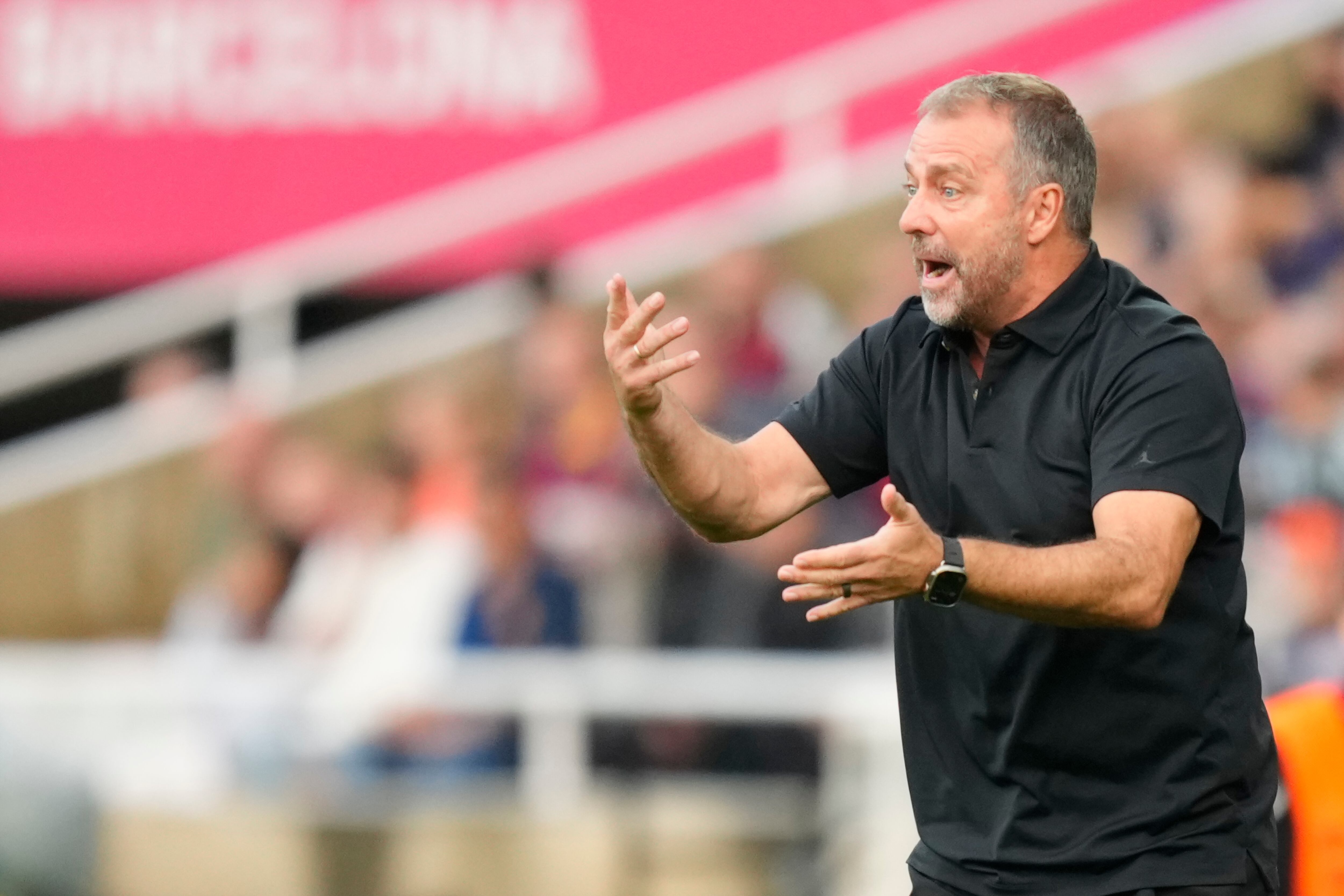 Hansi Flick, durante el partido entre FC Barcelona y Girona FC