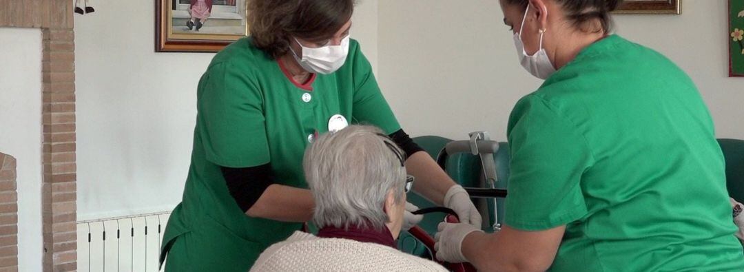 Trabajadoras de una residencia de ancianos