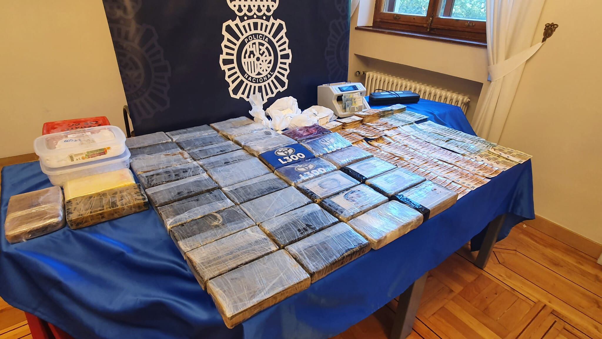 Se han requisado 42 kilogramos de cocaína y 36.000€ en efectivo