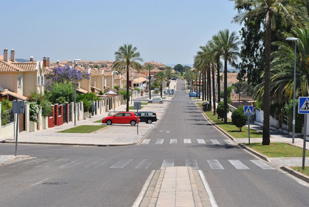 Una calle de la urbanización Paraiso Arenal. Córdoba