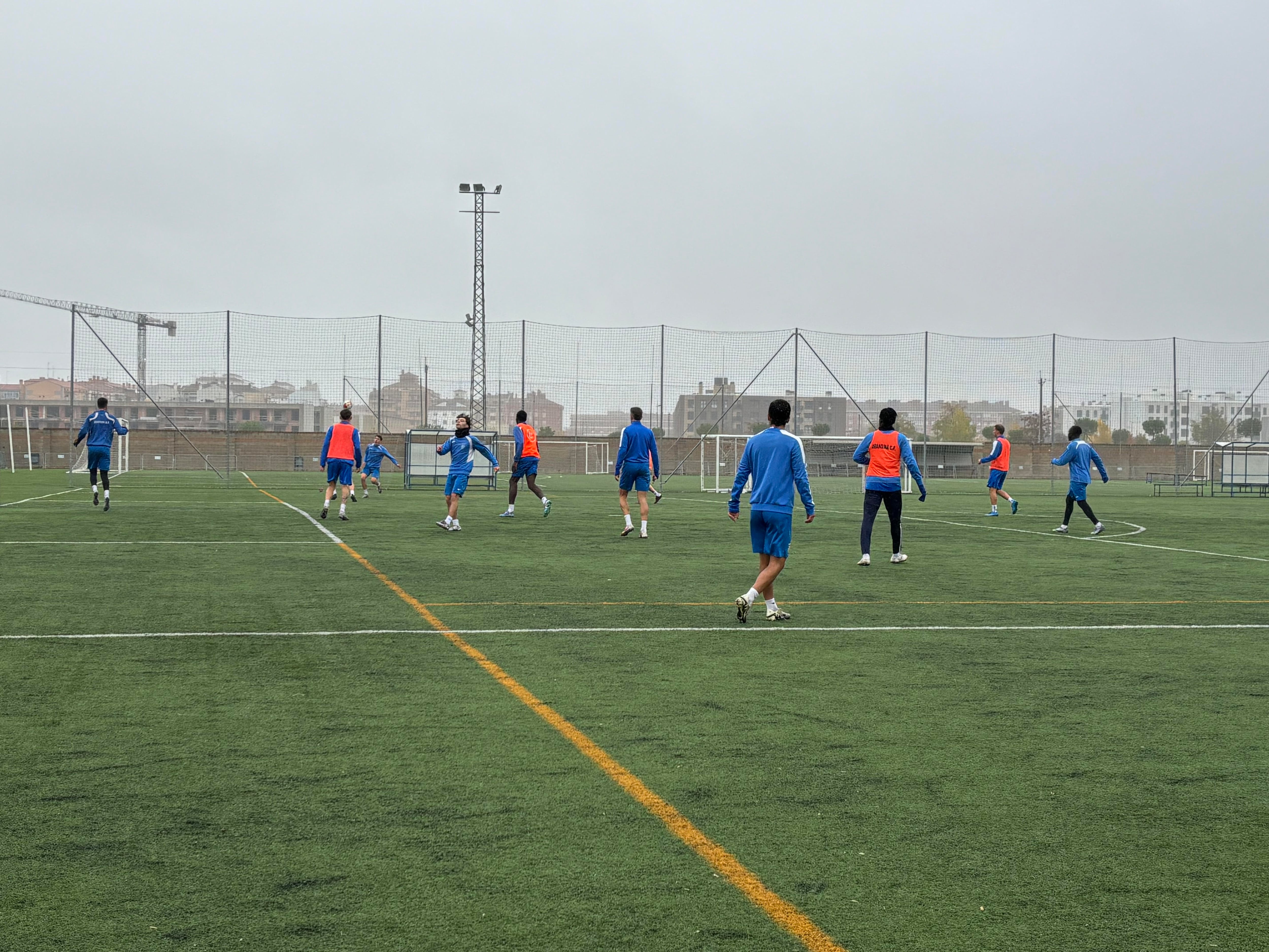 Entrenamiento esta temporada de la Arandina