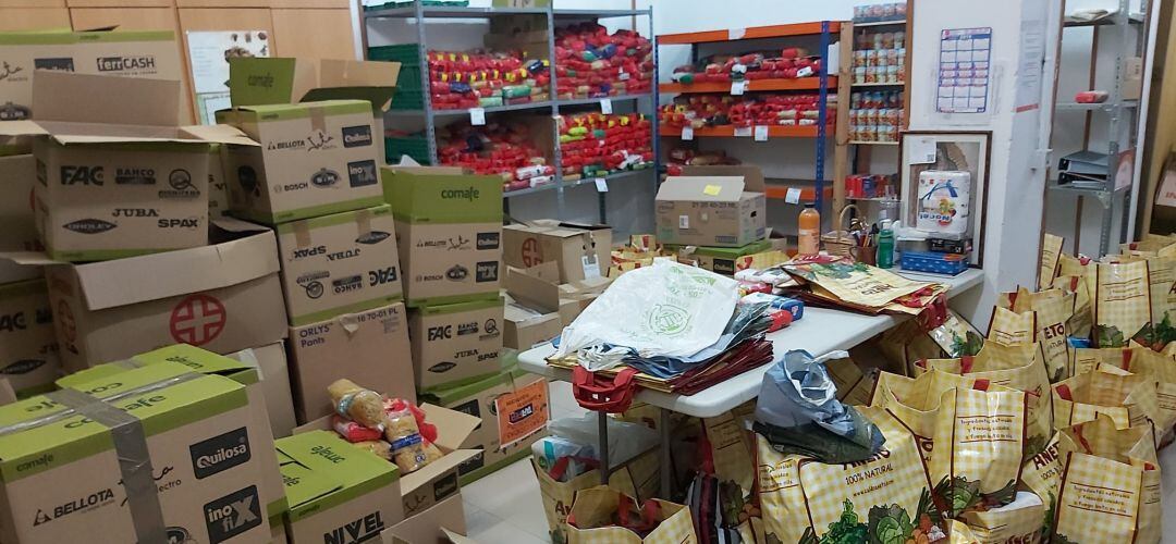 Los alimentos recogidos en SER Solidarios Pinto