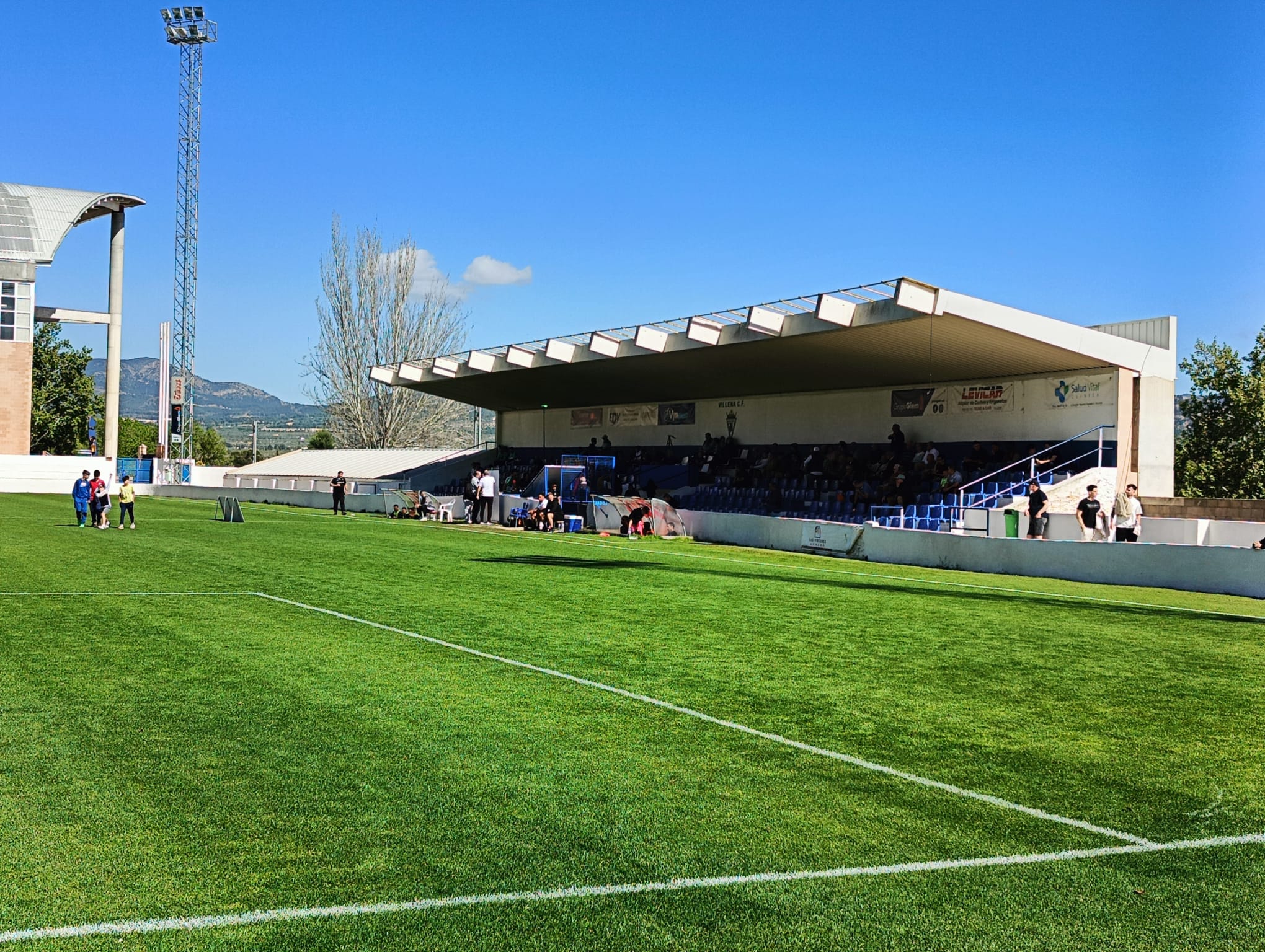 Momento del partido en La Solana