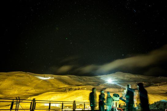 Actividades de astronomía en la estación de esquí de Sierra Nevada(Granada)