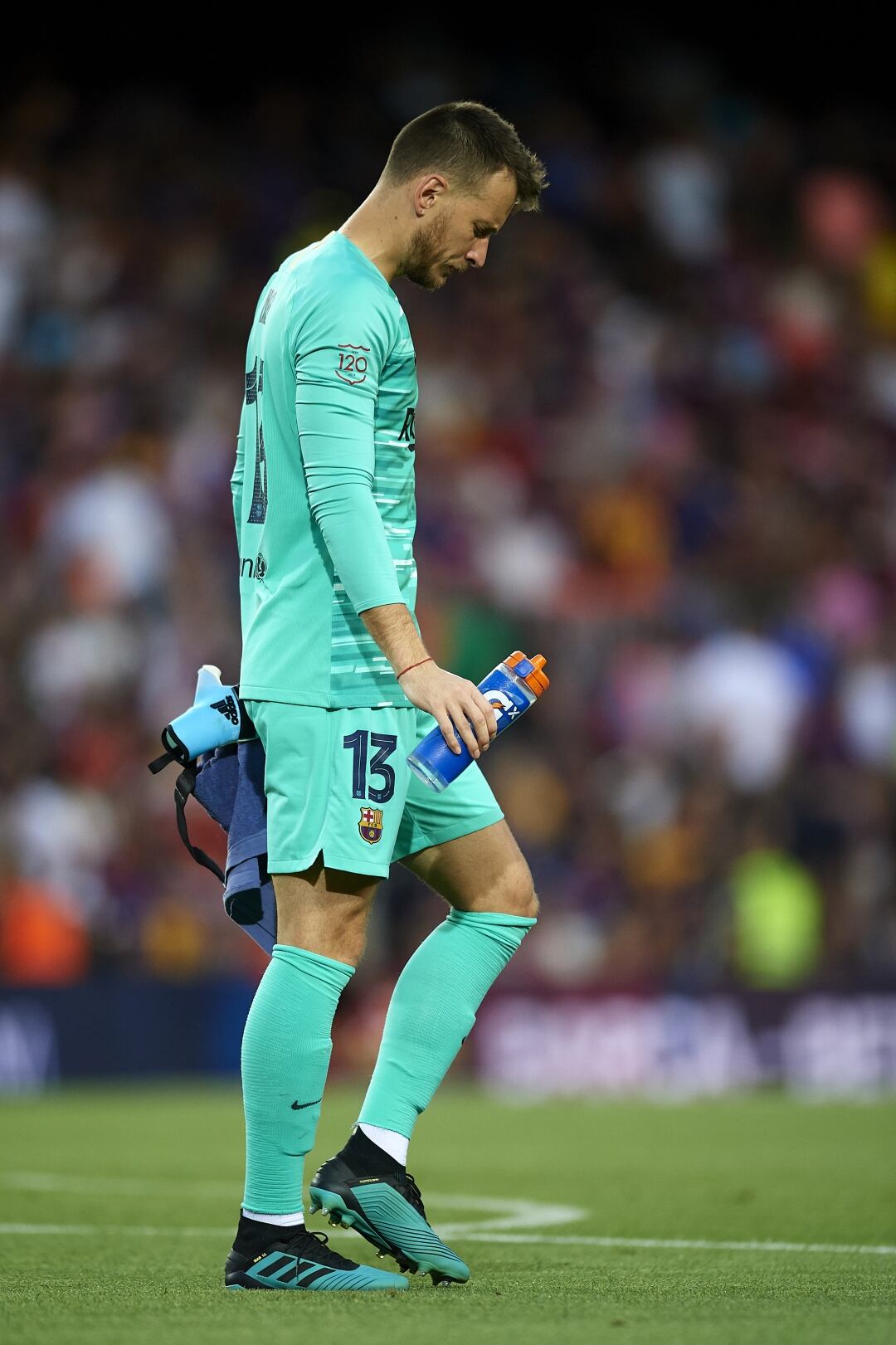 Neto, en un partido de pretemporada del FC Barcelona