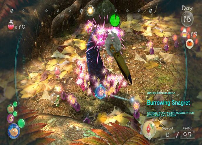 Imagen del videojuego &#039; Pikmin 3&#039; para la conseola de Nintendo, Wii U