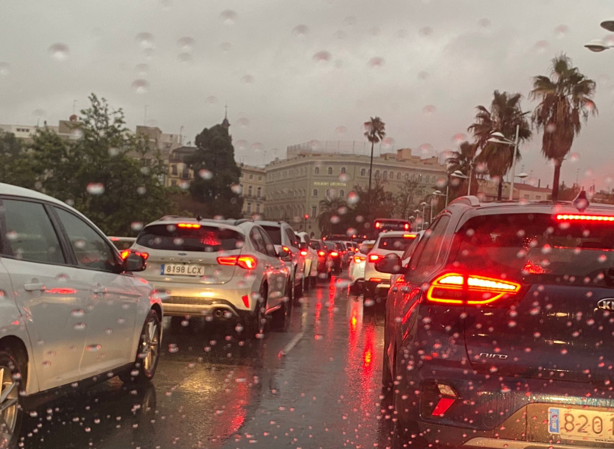 Imagen de archivo de un día de lluvia en  València