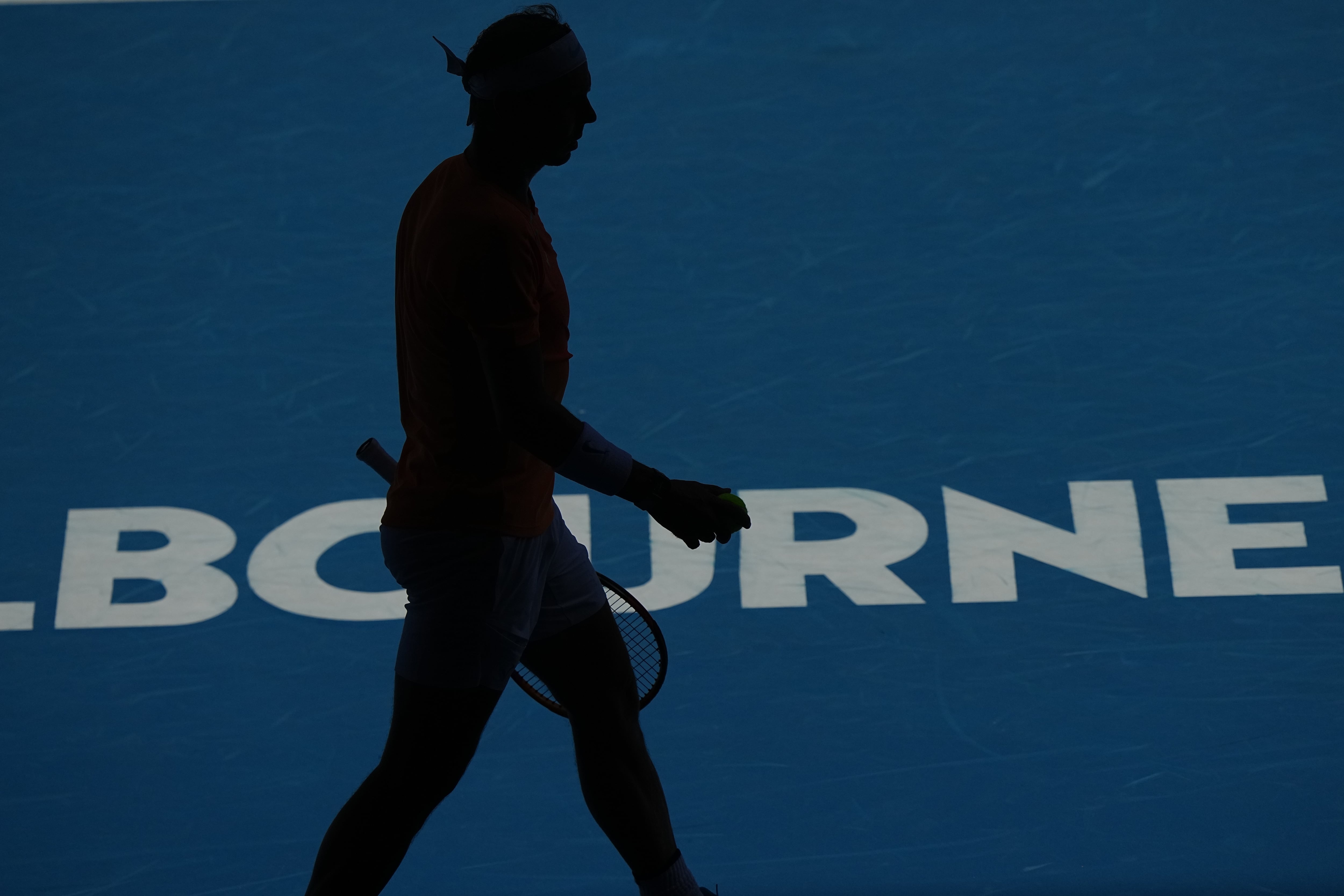 Rafa Nadal, durante un partido en el Open de Australia celebrado en 2023