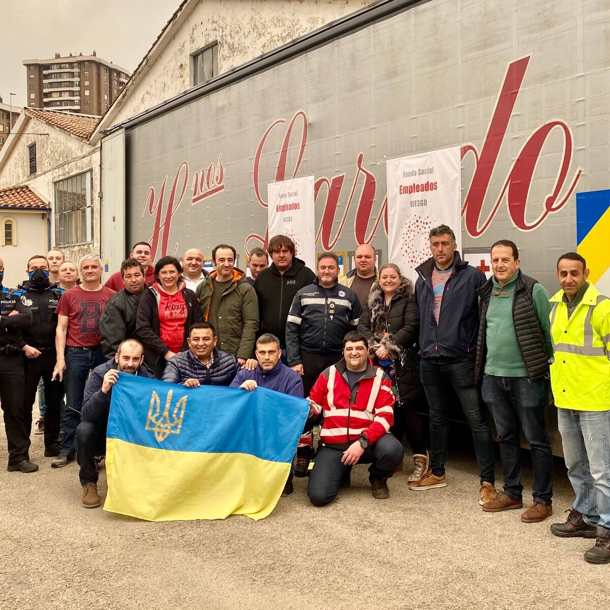 Sale de Santander el quinto camión cargado de ayuda humanitaria para Ucrania