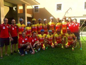 La Selección Española de Ciclismo Adaptado durante su concentración en Mallorca