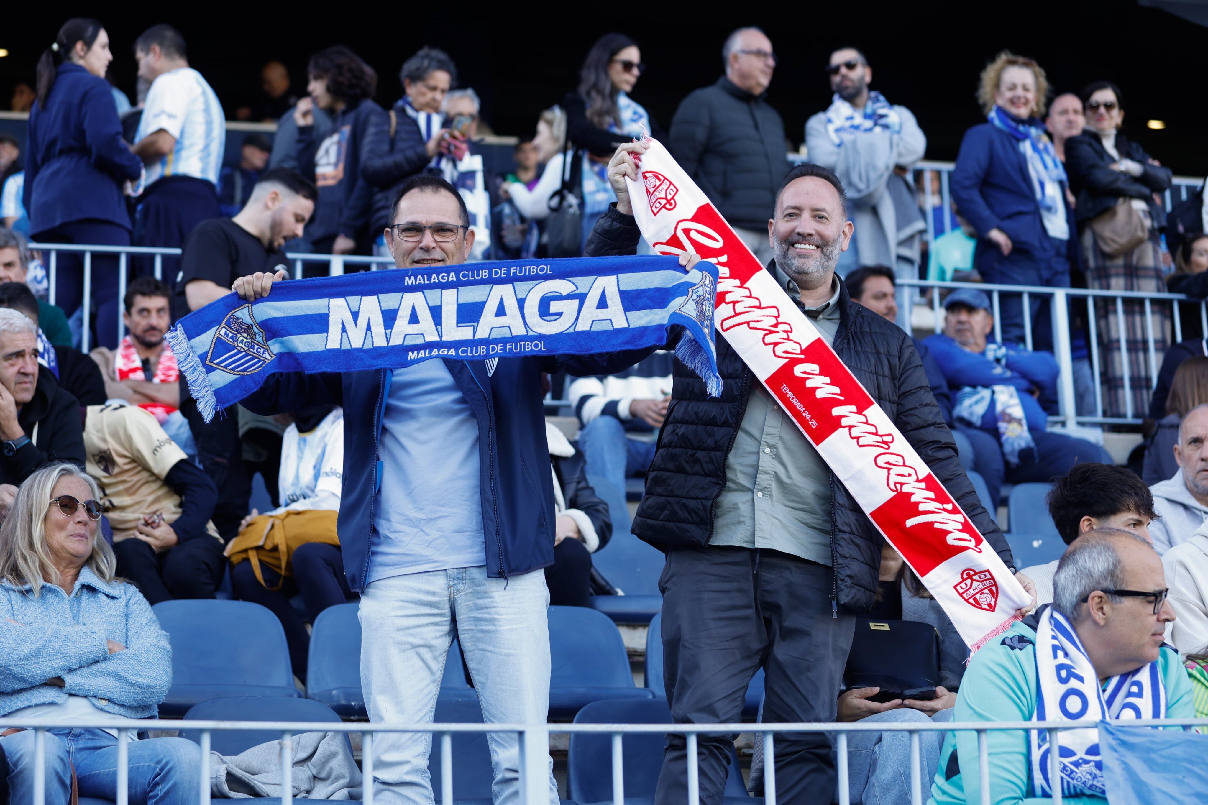 Almería y Málaga siempre tan unidos por sus grandes aficiones.