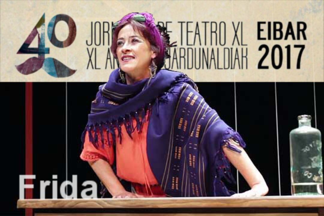 Rosa Martínez encarnó a Frida Khalo en las Jornadas de Teatro de Eibar en 2017