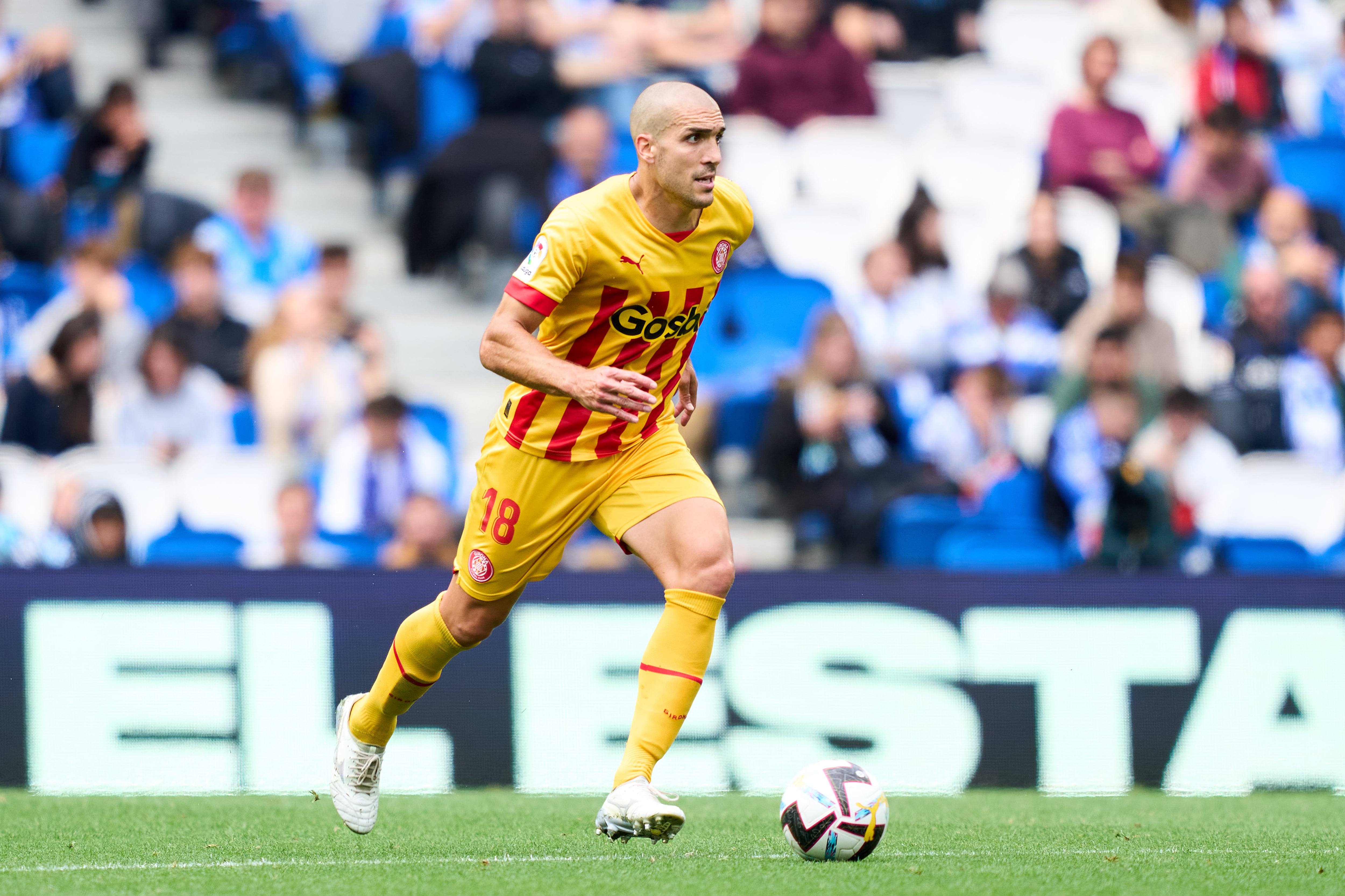 Oriol Romeu, durante un partido con el Girona FC