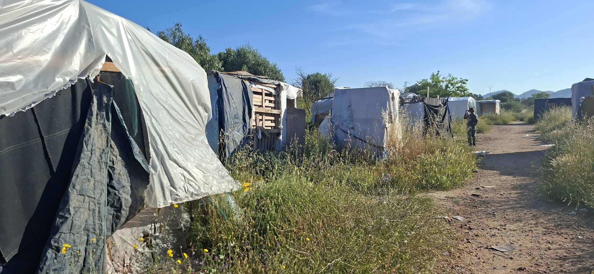 Imagen del asentamiento desmantelado en sa Jovería