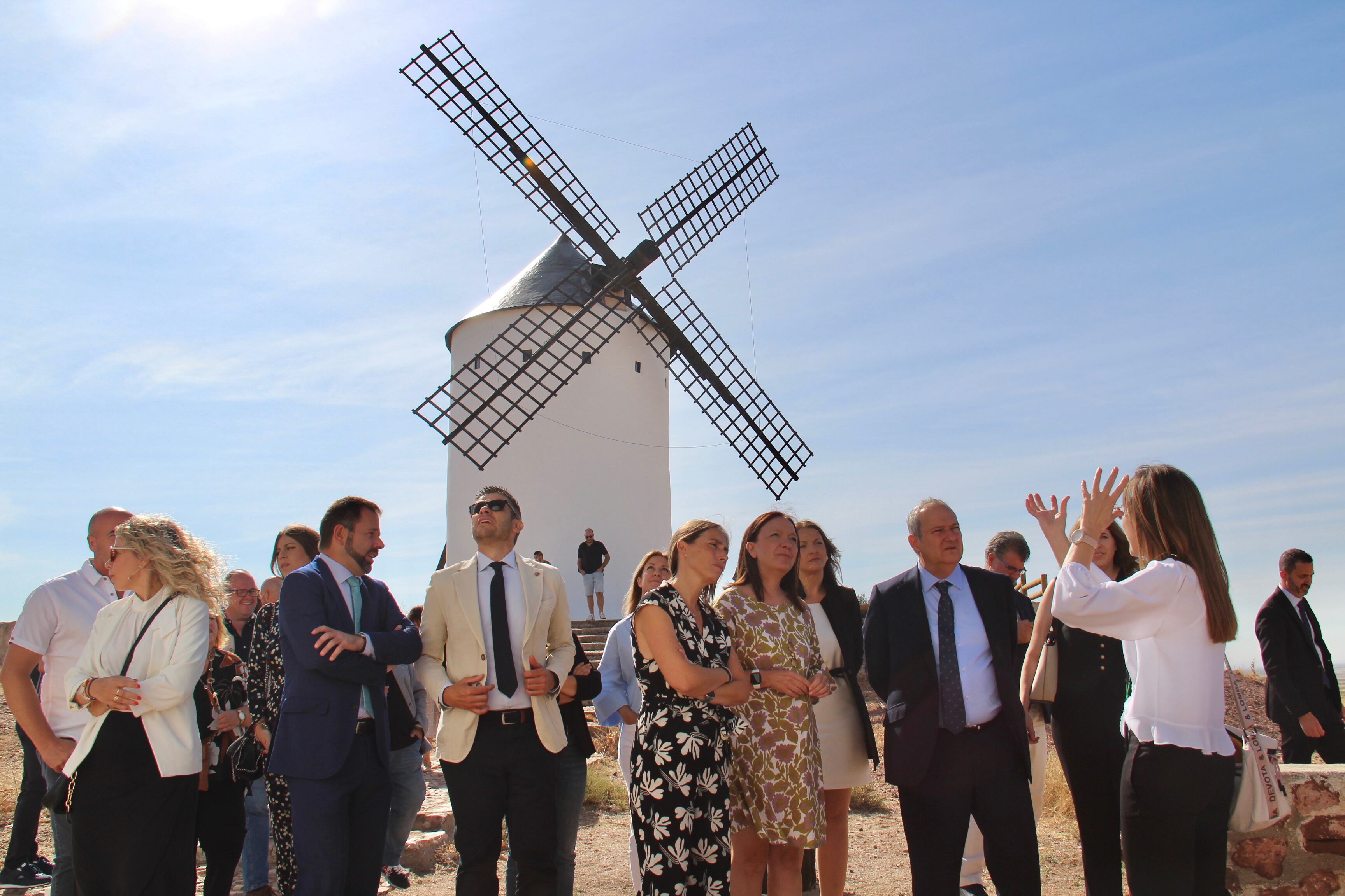 Jordi Hereu en su visita a Alcázar de San Juan