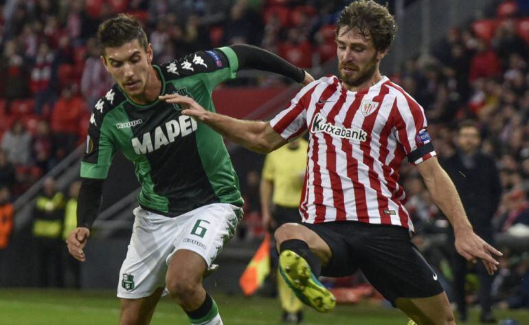 Yeray Alvárez, durante el partido contra el Sassuolo