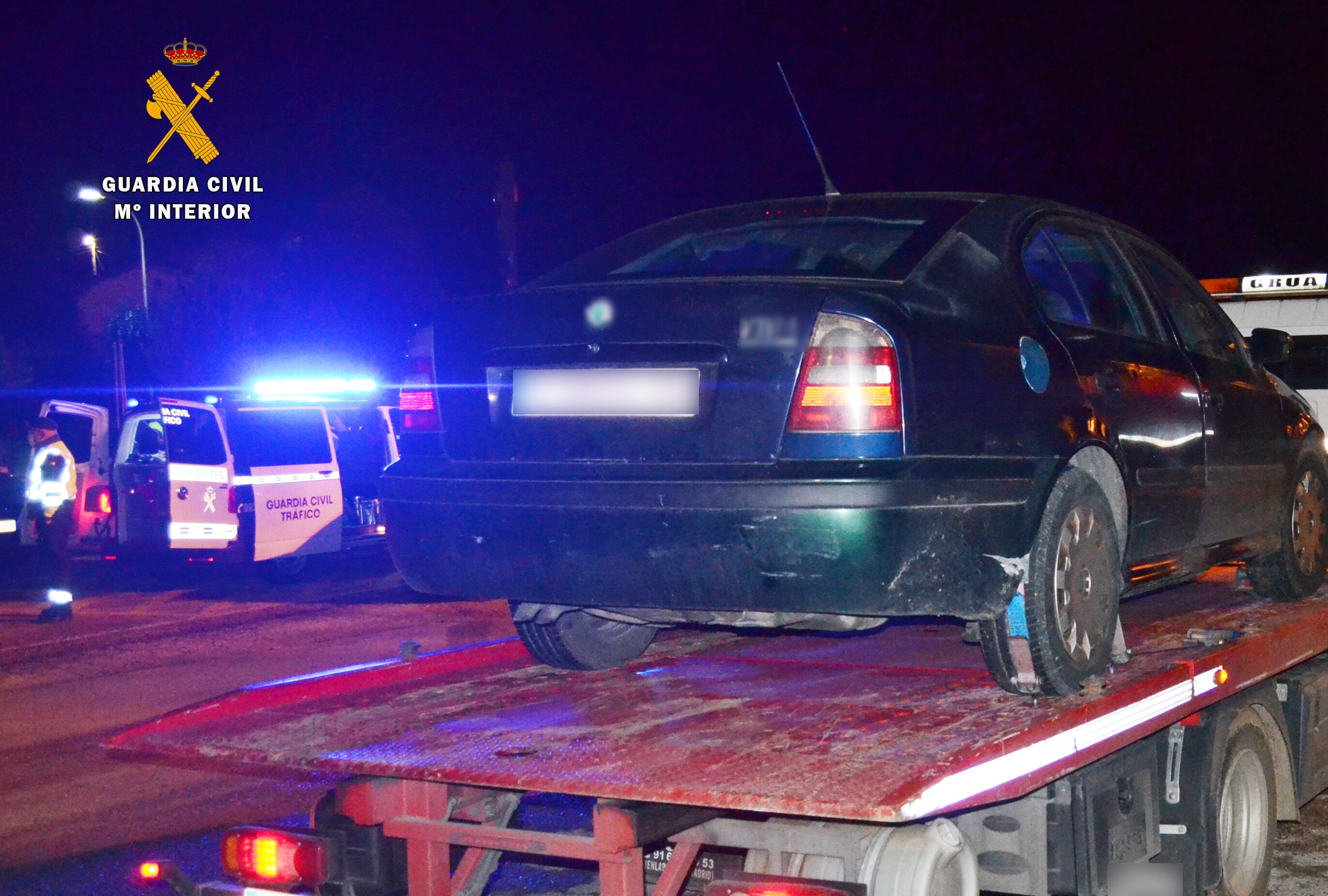 La Guardia Civil de Toledo detiene a un hombre de 88 años por conducción temeraria