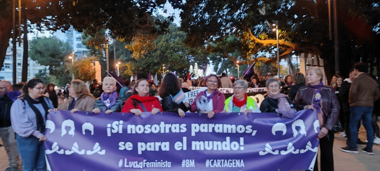 Manifestación 8 M en Cartagena