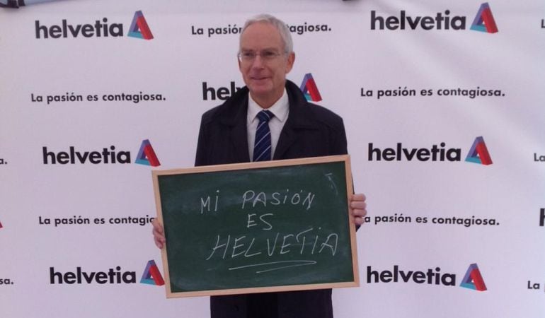 José María Paagman, director general de Helvetia, ha sido uno de los primeros en participar en la nueva campaña publicitaria de la compañía