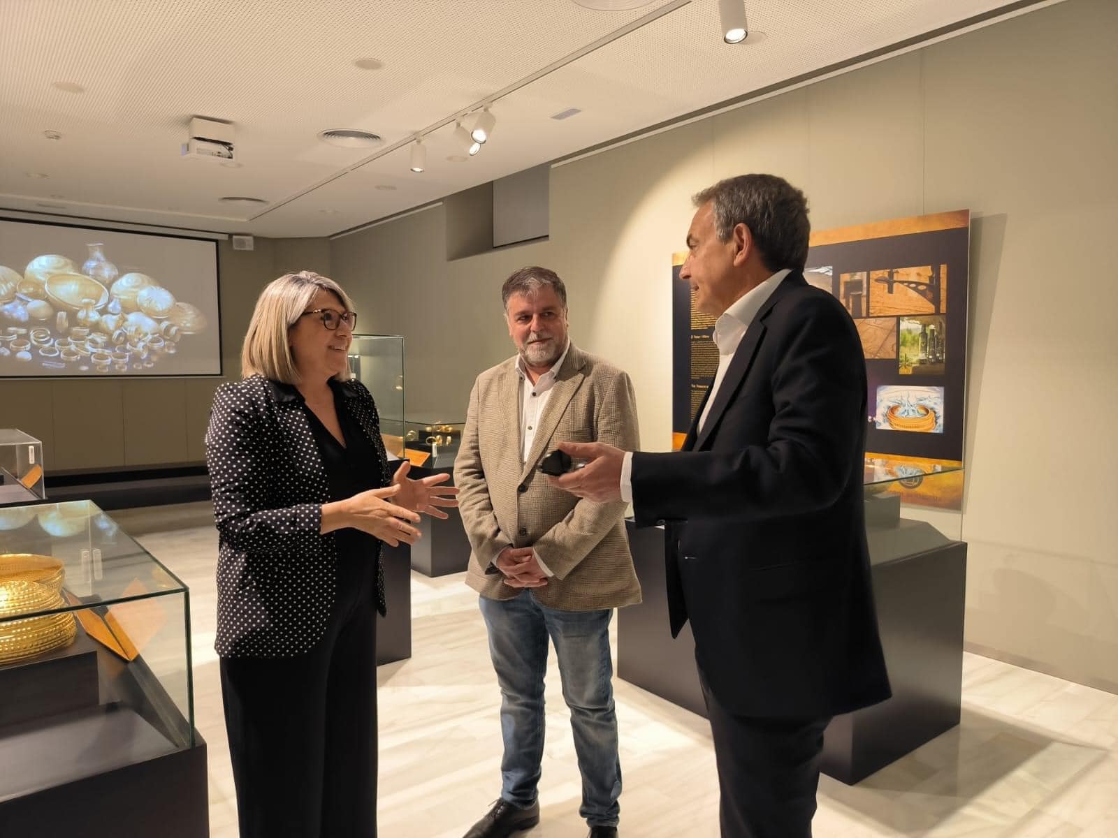 Zapatero, en el Museo de Villena