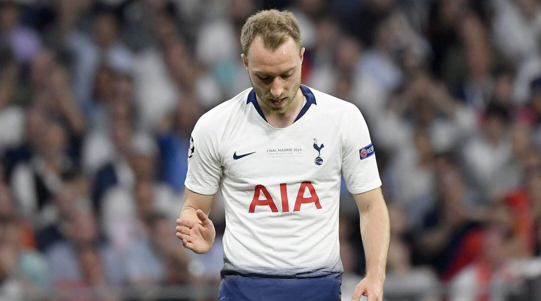 Eriksen, durante la final de la Champions League. 