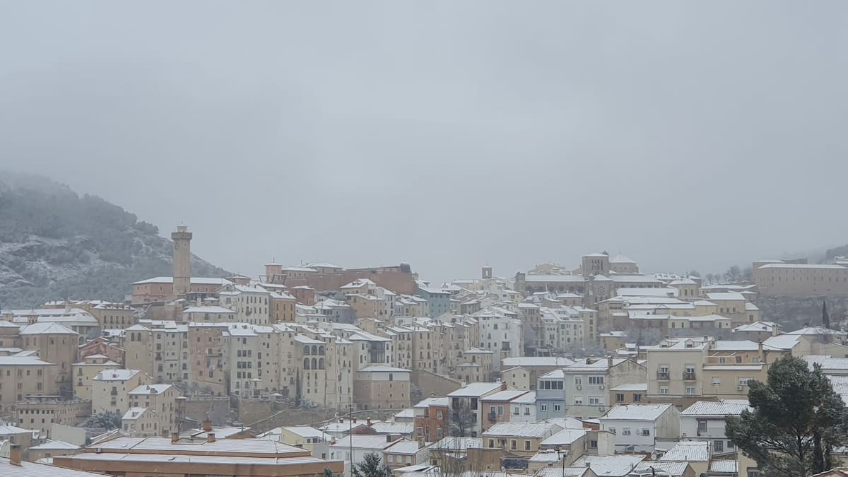 La nieve cubre la provincia de Cuenca: cambios en la cabalgata de Reyes Magos