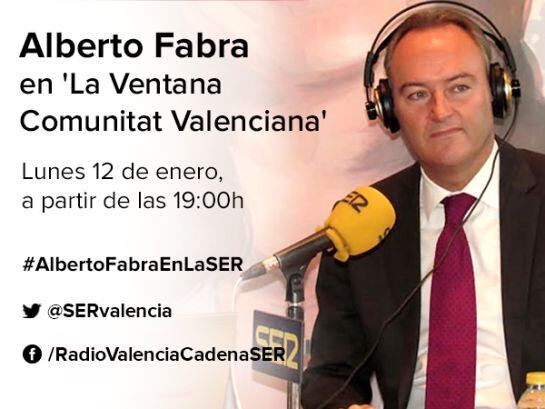 El president de la Generalitat en la Ventana-CV del lunes 12-01-2015