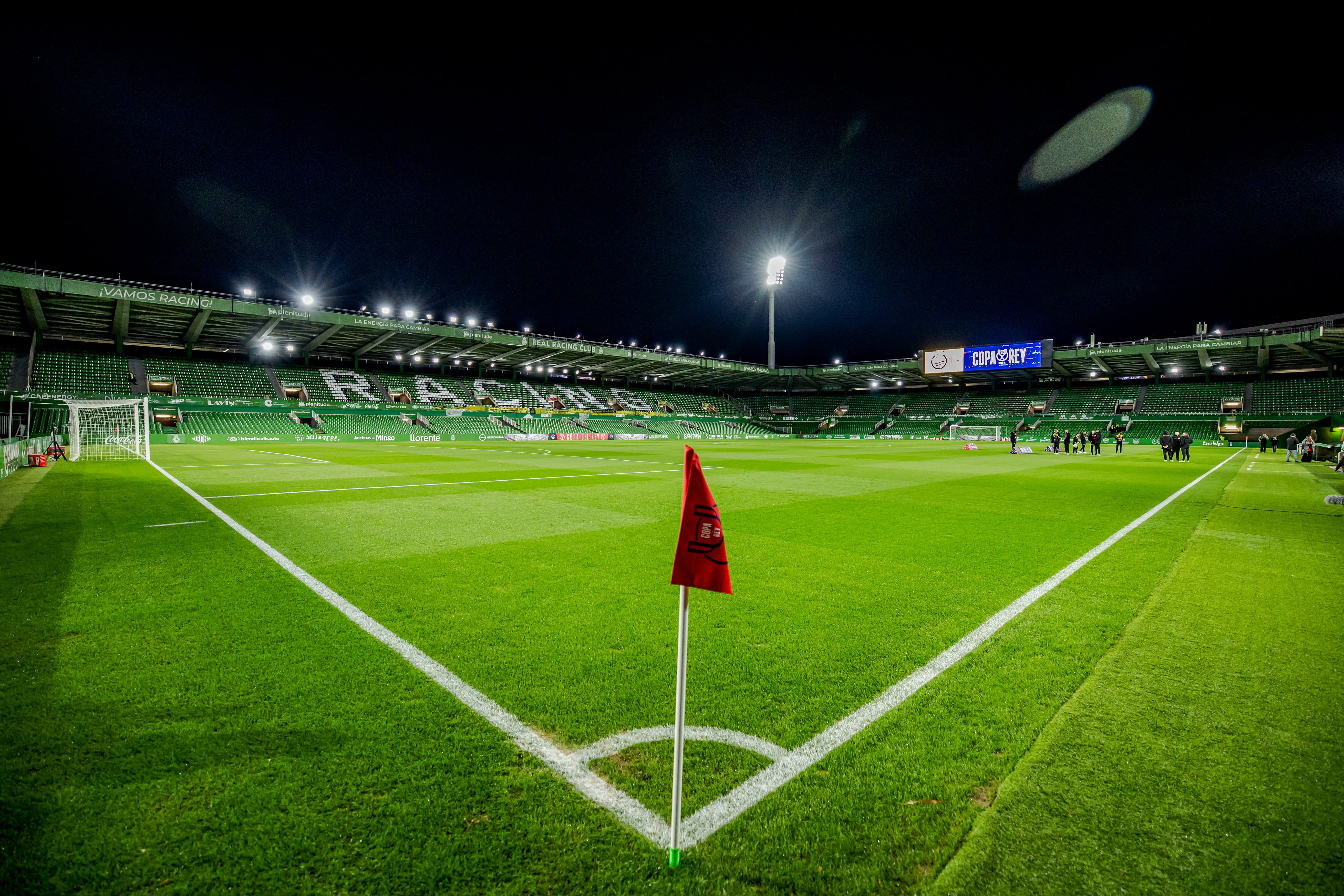 SANTANDER, SPAIN - DECEMBER 7: Stadium El Sardinero of Racing Club Santander during the Spanish Copa del Rey match between CD Cayon v Athletic de Bilbao at the Campos de Sport de El Sardinero on December 7, 2023 in Santander Spain (Photo by David S. Bustamante/Soccrates/Getty Images)
