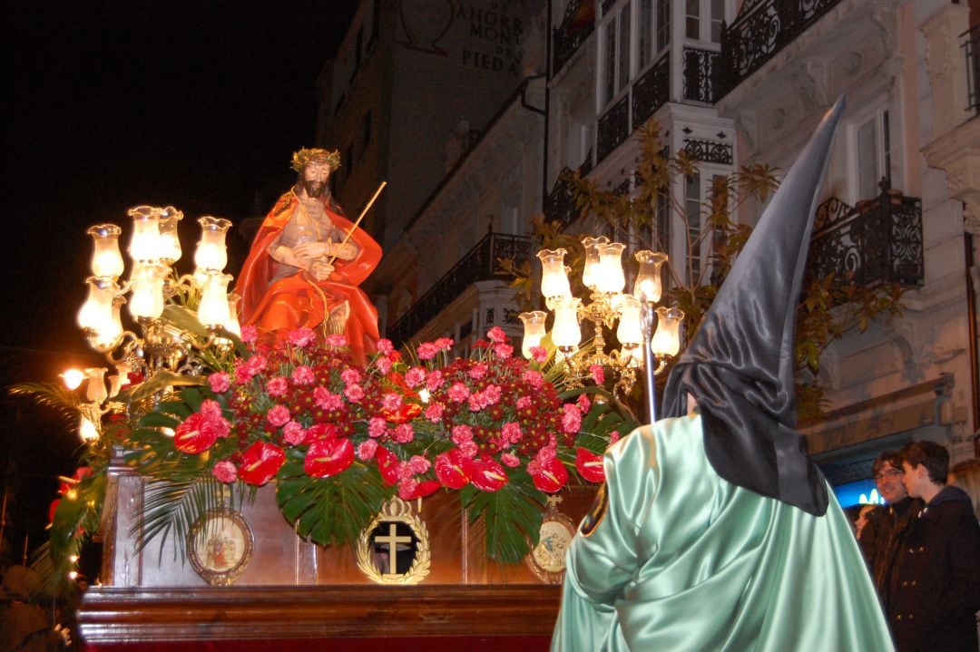 Imagen de archivo de la procesión de la Oración en el Huerto en la Semana Santa de Palencia