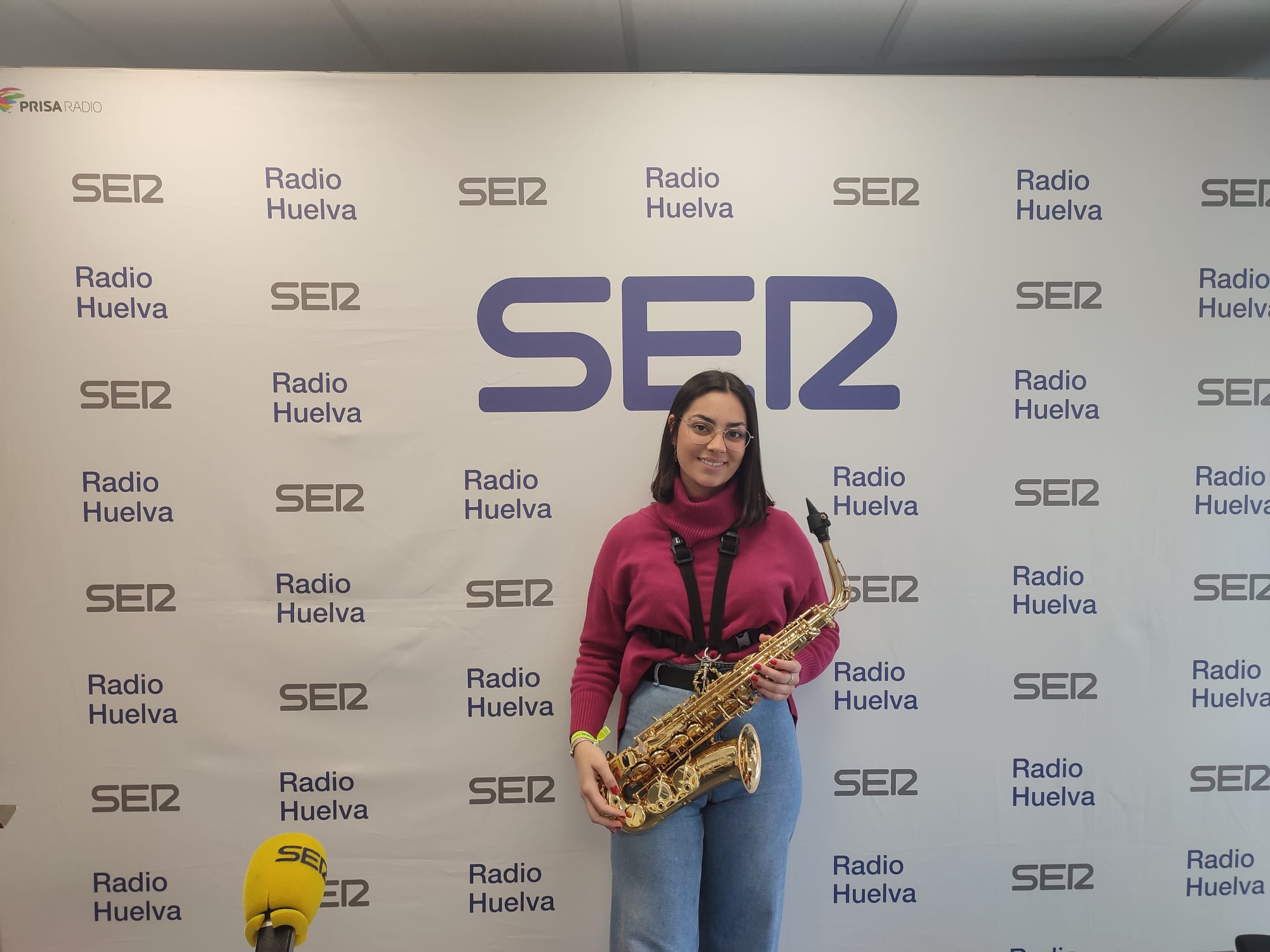 Ángela León Sánchez, saxofonista onubense