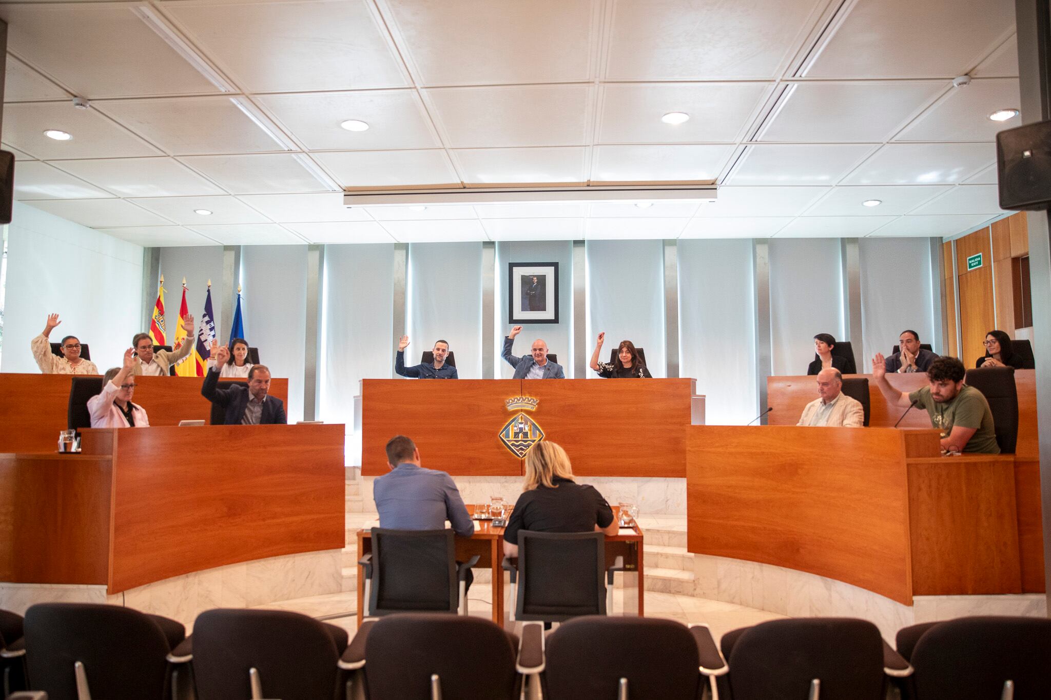 Imagen de la votación del pleno