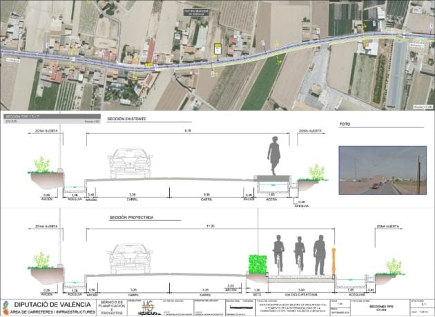 Estudio previo de las mejoras previstas para el Camino de Moncada