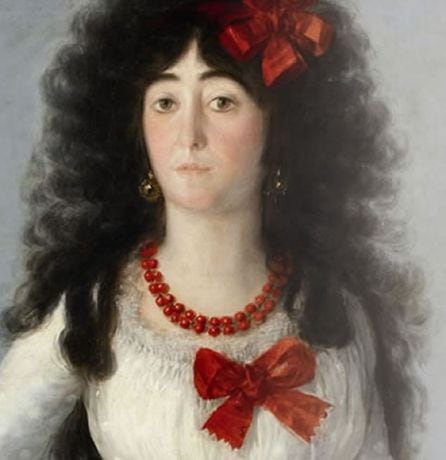 La duquesa de Alba en blanco, Francisco de Goya, exposicioncasadealba.com