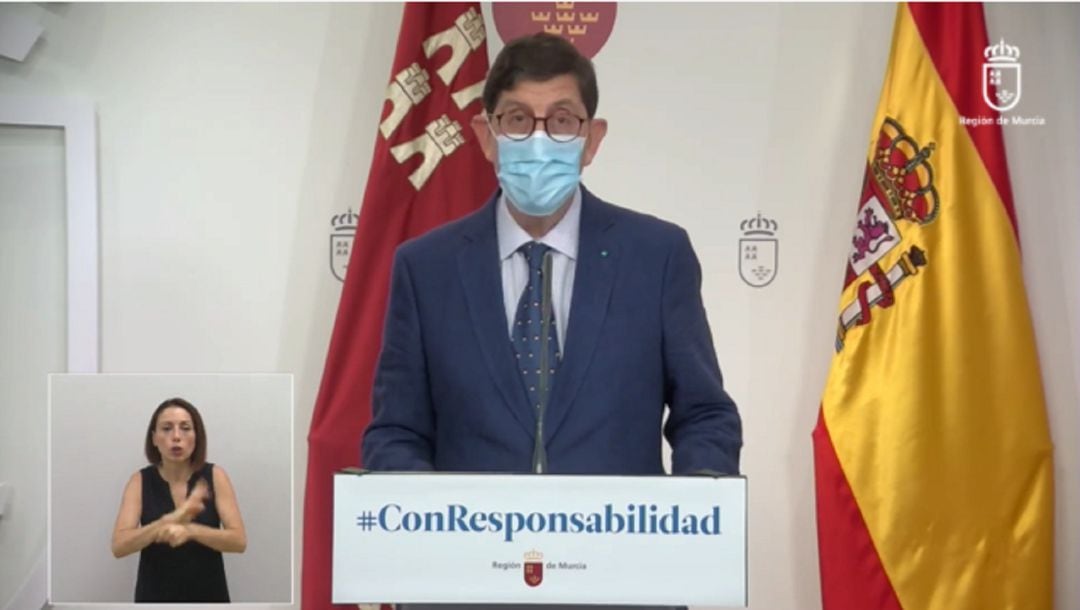Manuel Villegas, en la rueda de prensa posterior a la reunión del Comité de Seguimiento Covid-19