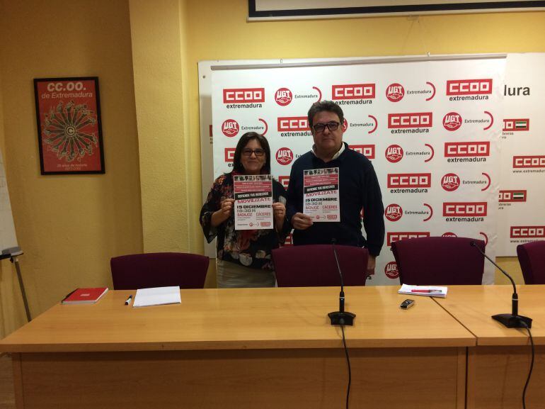 CCOO y UGT se movilizan en Extremadura para recuperar derechos